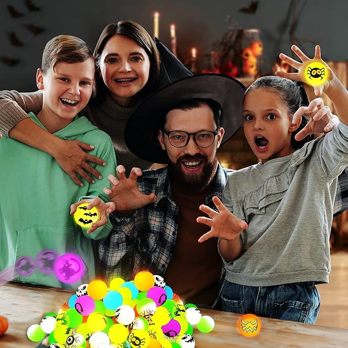 72 Pcs Glow in The Dark Bouncing Balls - Image 5