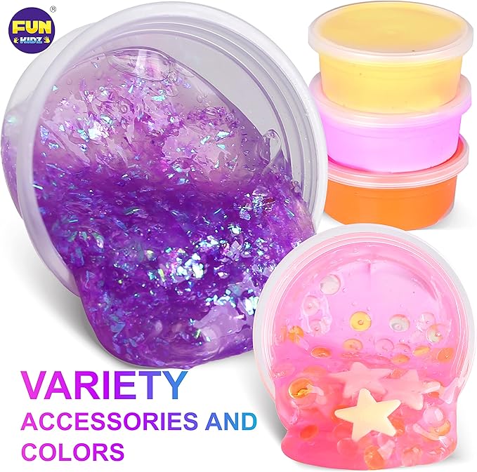 33 Cups Jumbo Slime Kit for Kids, FunKidz Premade Ultimate Slime Pack to DIY - Image 2