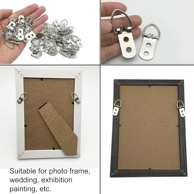 70 Pack D-Ring Steel Picture Hangers Heavy Duty - Image 6