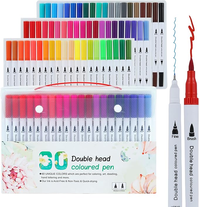 Water-based Ink Brush Markers Pens by Colourcolor