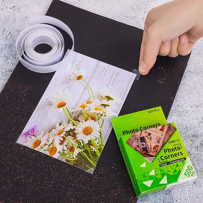Aneco 3 Pack Transparent Photo Corners Clear Picture Mounting Corner Stickers - Image 5