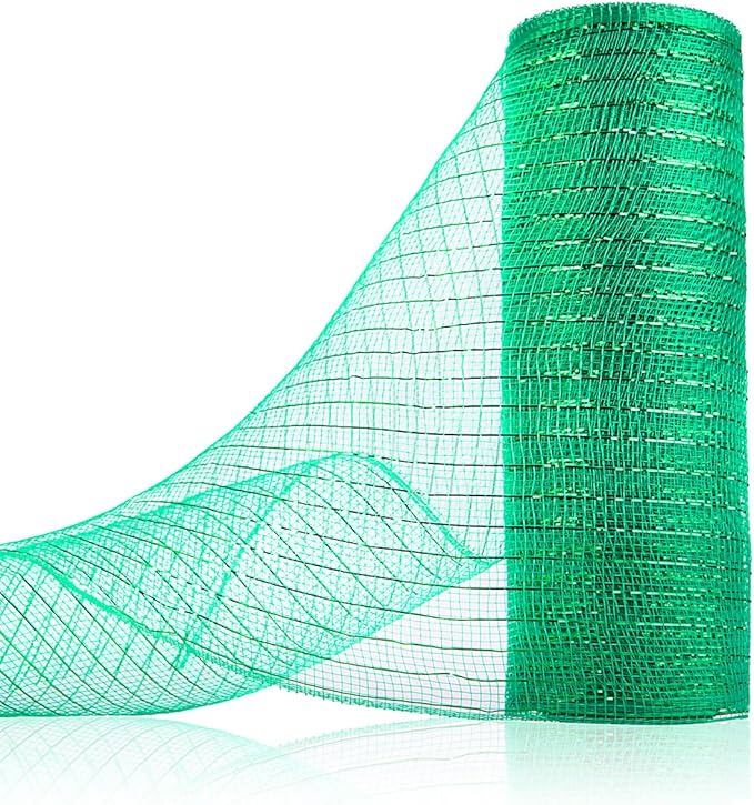 Anivia Deco Mesh Ribbon, 10inch x 30 Feet Each Roll Metallic Foil Mesh Ribbon by Anivia
