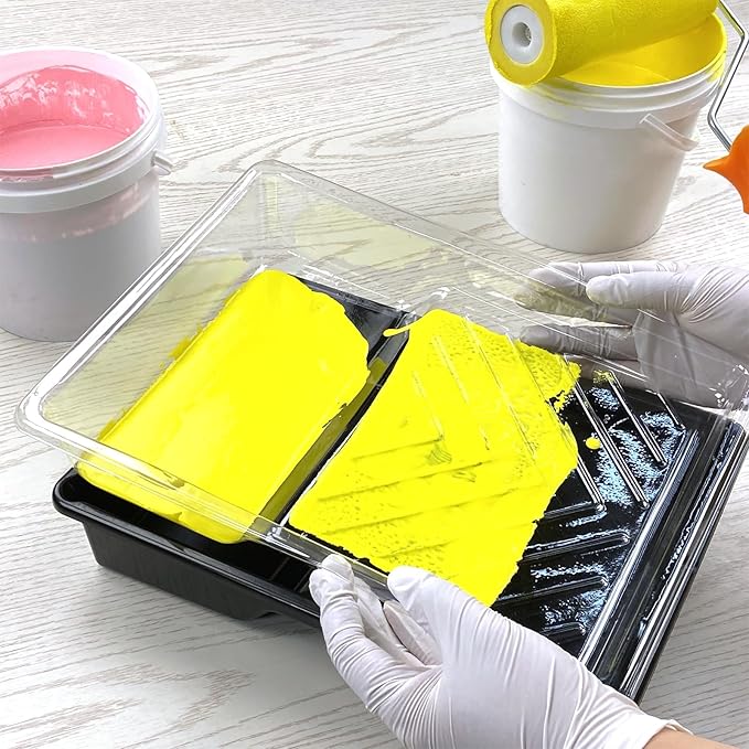6 Pack Paint Tray Liners 7 Inch, 3 Heavy-Duty Plastic Trays - Image 5