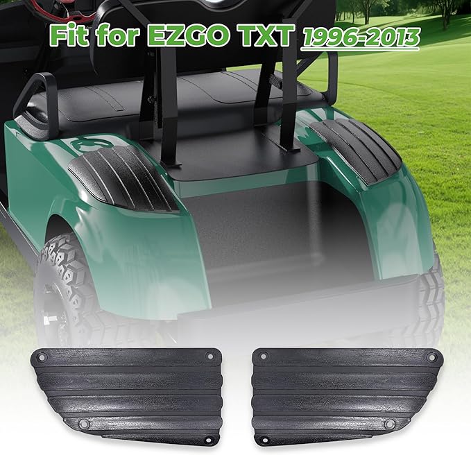 10L0L Golf Cart Rear Driver & Passenger Side Guard Set - Replacement Parts Compatible with EZGO TXT Golf Cart Models, Rugged and Durable, OEM# 75126G01 & 75126G02