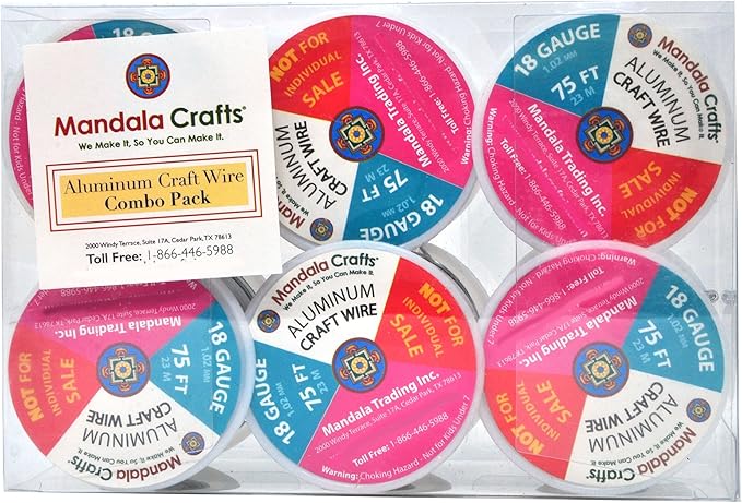 Mandala Crafts 18 Gauge Anodized Aluminum Craft Wire - Image 5