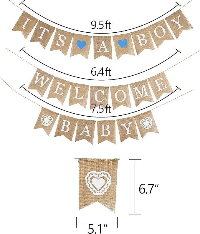 MEEDEE Welcome Baby Banner - Image 2