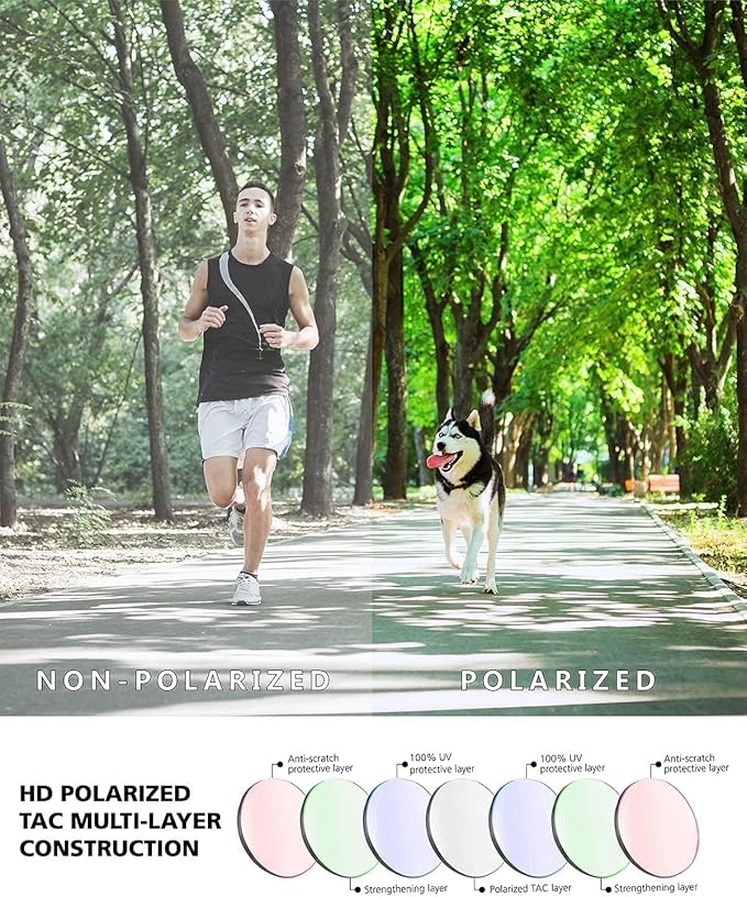 Eazyrun Youth Kids Polarized Sports Sunglasses for Age 8-12 Softball Baseball Cycling Glasses UV Protection for Girl Boy