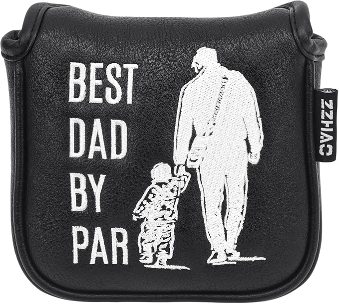 ZZHAO Golf Putter Cover - Funny Magnetic Mallet Putter Cover - Fits Most Mallet Putters - Golf Gifts for Dad - 5.5 x 4.7 x 1.2 Inches