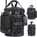 Baseball Bucket Bag Baseball Coaching Accessories Organizer Tactical Style Softball Bucket Bag with Anti-Slip Bottom, Multiple Pockets for Bat, Gloves, Scoreboards