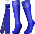 Zhanmai Baseball Belt and Socks Combo, Adjustable Elastic Belt and Softball Socks, Multiple Sizes for Youth Boys Girls, Adult