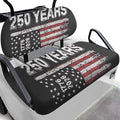 Bulopur American 250 Years Flag Golf Cart Towel Seat Cover Non-Slip Breathable Golf Cart Cushion Cover and Backrest Cover 2 Pack Golfcart Accessory for Golfer Gifts