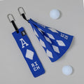 ANDGOLF Pleats Ball Towel, Use to Wash My Ball and Club, Best Choice for Golf Gifts, Embroidered Golf Towels, Clip for Bags/Pants/Skirts, Durable Elastic Band, Colorful Fashion Golf Item