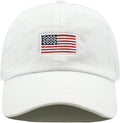 USA Flag & Embroidery Premium 100% Cotton Low Profile Adjustable Baseball Dad Cap