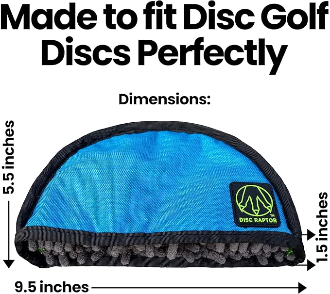 The Original Disc Golf Cleaning Tool with Microfiber & Turf | Flying Disc Golf Towel Accessories & Equipment | Patented Design (Ruby-Gray)