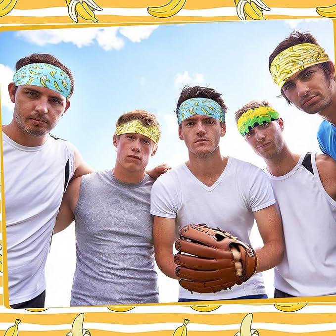 Suncalla Teenager Baseball Headband Elastic Polyester Sweatband Multi Color for Basketball Football Golf Headscarf Baseball Stuff Women Men Accessory Team Gift