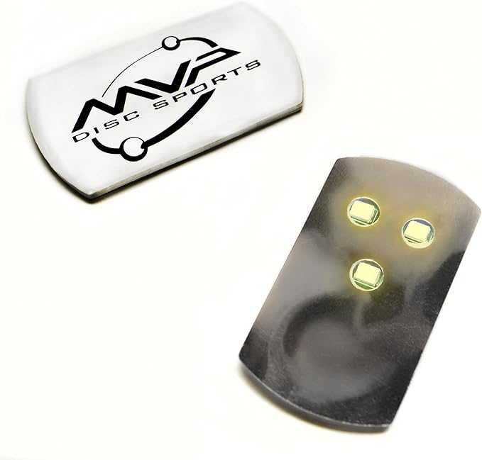 MVP Disc Golf Flat LED Tri-lite Disc Golf Lights (Pack of 10) (Yellow)