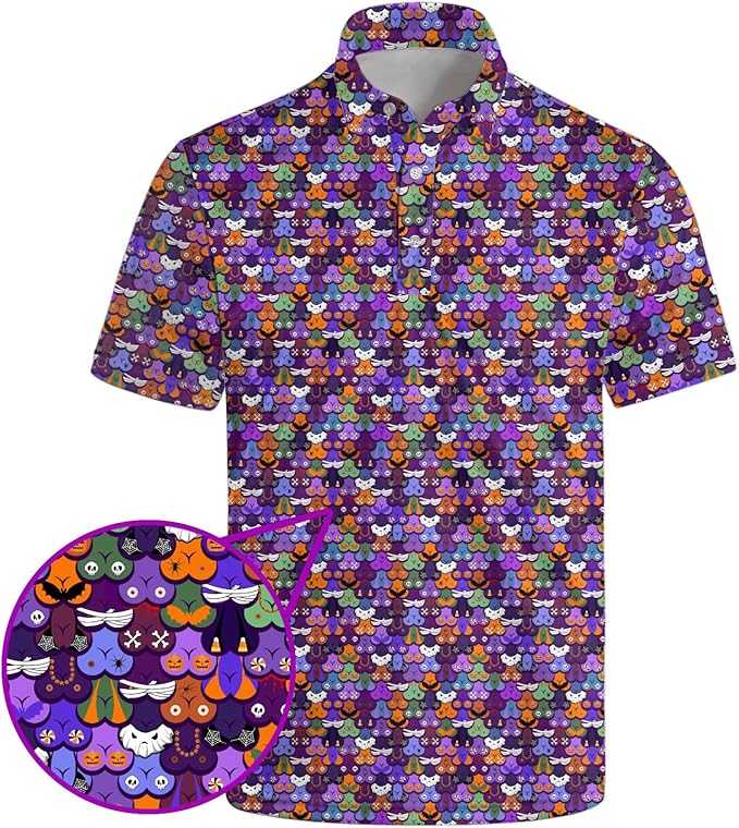 Mens Golf Shirts Golf Polo Shirts for Men Short Sleeve Polo Shirts Golf Gifts