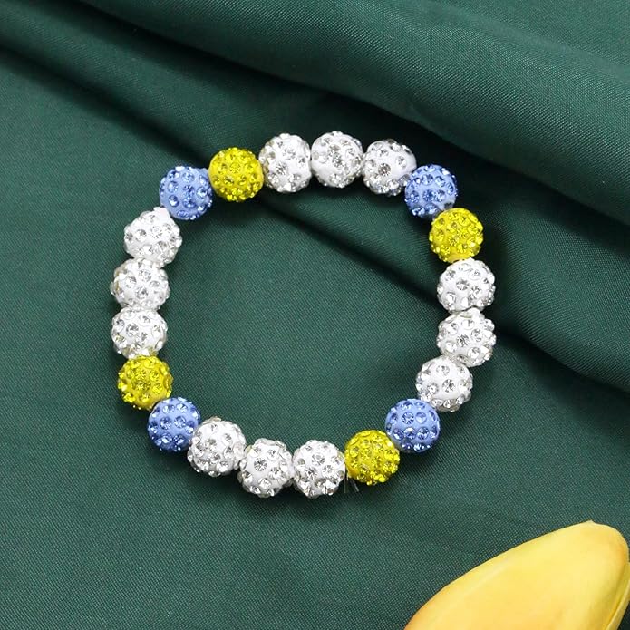 Baseball Bracelet for Women Men Baseball Mom Accessories Essentials Stuff Sparking Bead Bracelet Jewelry Baseballs Sport Fan Bracelet for Sports Game Team
