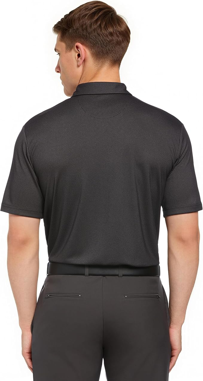 Callaway Men's Basics Short Sleeve Birdseye Polo Shirt