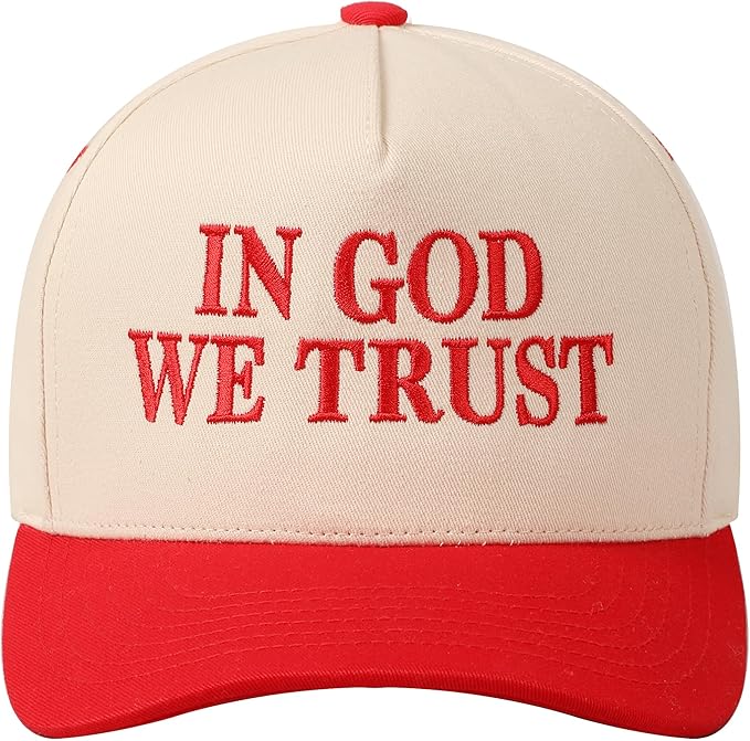 MIRMARU Two-Tone Vintage Canvas Trucker Hats for Men & Women, Adjustable Size Baseball Caps with Trendy Embroidered Design