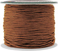 Mandala Crafts 0.5mm 109 Yards Russet Brown Cotton Waxed Cord by MandalaCrafts