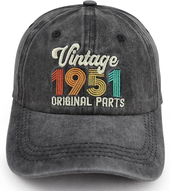 90th 80th 70th 60th 50th 40th 30th Birthday Gifts for Women Men, Vintage 1936 1946 1956 1966 1976 1986 1996 Hat
