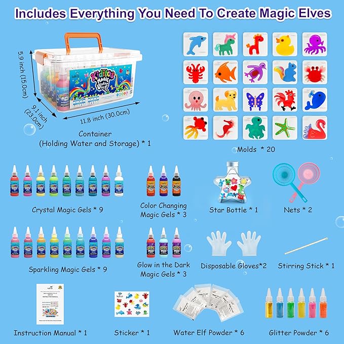 Kiditos Magic Water Elf Toy Kit–Squishies - Image 4