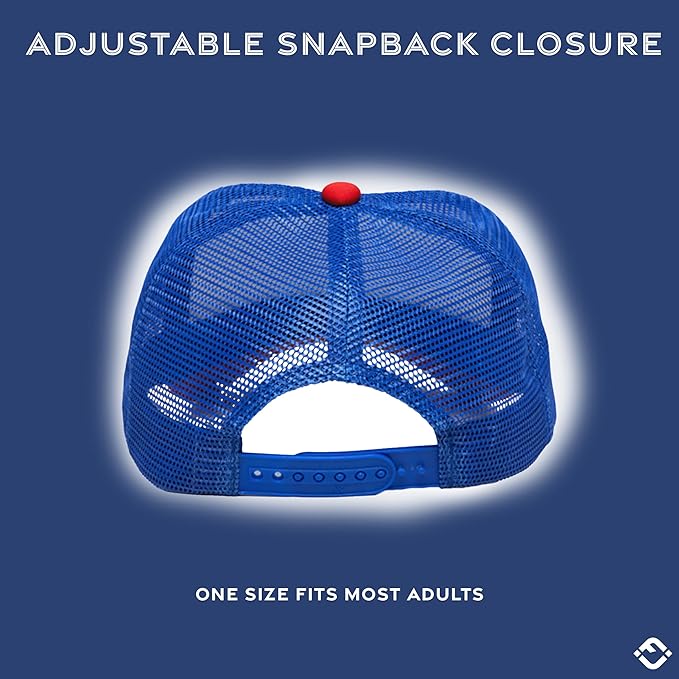 Funky Junque Premium Mesh Snapback Trucker Hat - Stylish Comfort for All - Patriotic, Humor & More