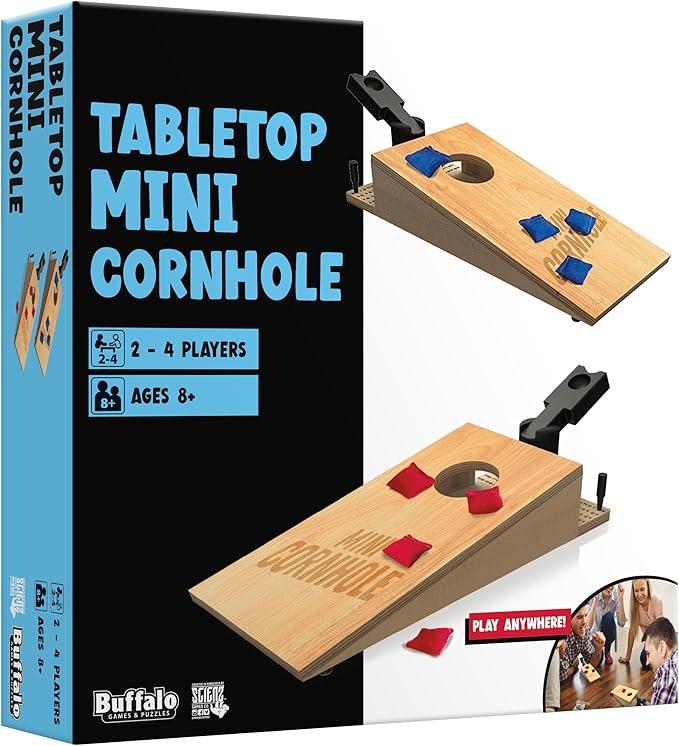 Buffalo Games - Tabletop Mini Cornhole - Dexterity Skill Game - Toss Across - - Image 4