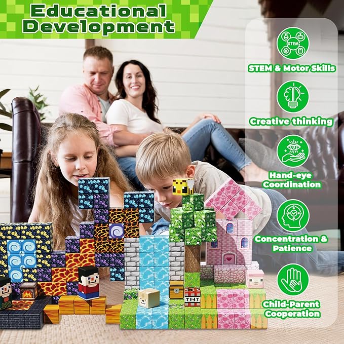 Goody King 200PCS Magnetic Building Blocks - Image 6