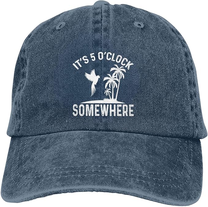 Philysonic 5 Oclock Somewhere Hat It is 5 Oclock Somewhere Hat Women Baseball Hat Cool Hats