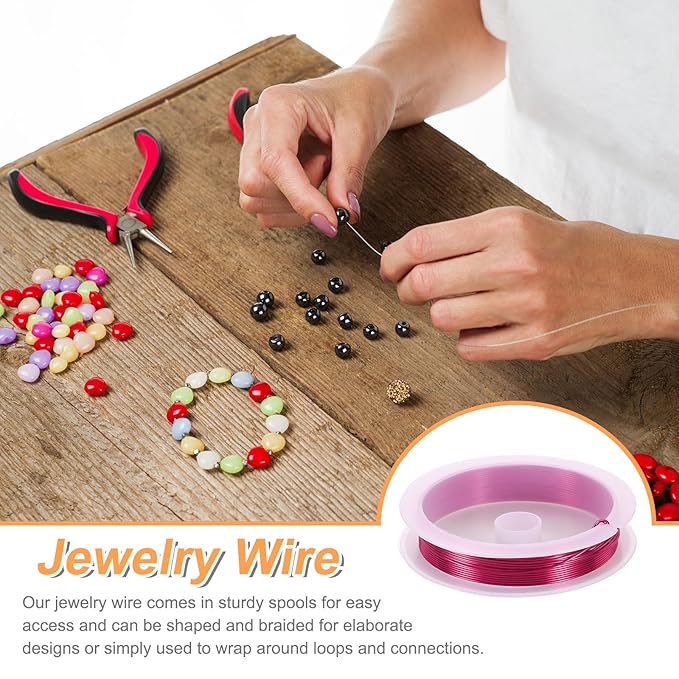 HARFINGTON 13ft Jewelry Wire, 22 Gauge Brass Craft Soft Metal Tarnish Resistant - Image 4