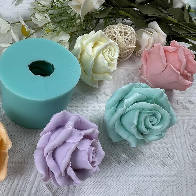3D Flower Beautiful Bloom Rose Mold - Image 5
