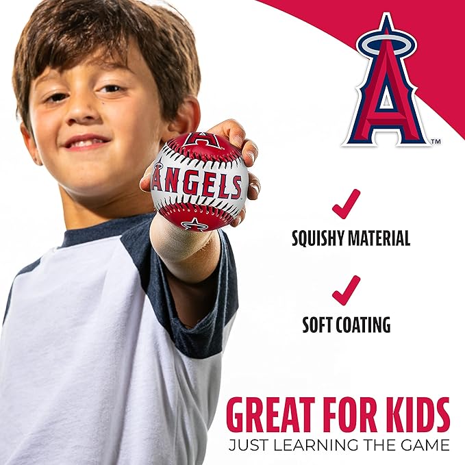 Franklin Sports MLB Team Soft Baseballs - Team Logo - Fan Shop Toy Baseball for Kids - Decoration for Desks and Office