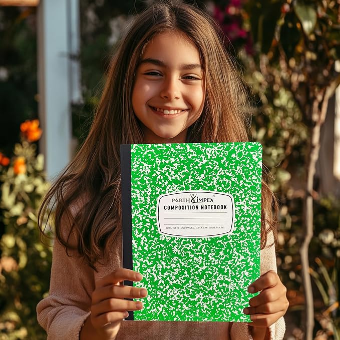 PARTH iMPEX 12 Pack Bulk Composition Notebooks Wide Ruled, 200 Pages, 9-3/4 x - Image 7