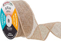 Mandala Crafts Natural Burlap Ribbon 1.5 Inches Wide Jute Ribbons by MandalaCrafts