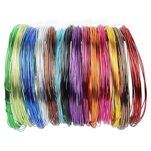 14 Rolls Colored Aluminum Craft Wire, 459 Feet 1mm Flexible Metal Artistic - Image 9
