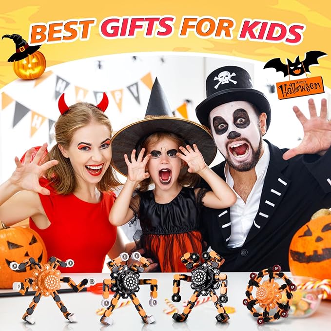 Halloween Toy Gifts for Kids Transformable Fidget Spinners for Adults Stress - Image 3