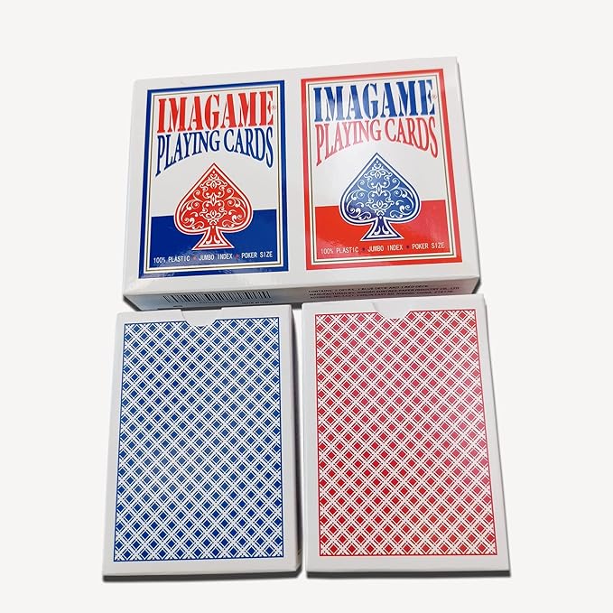 Plastic Playing Cards, Poker Size, Casino Quality, Jumbo Index, Waterproof & - Image 3