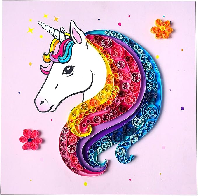 C.S. Kids DIY Paper Quilling Arts & Crafts Gifts – Unicorn| 3D Paper Quilling - Image 2