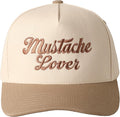 MIRMARU Two-Tone Vintage Canvas Trucker Hats for Men & Women, Adjustable Size Baseball Caps with Trendy Embroidered Design