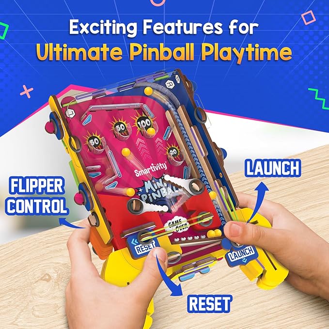Smartivity DIY Mini Pinball for Kids Ages 6-12 Years | Build Your Own - Image 3