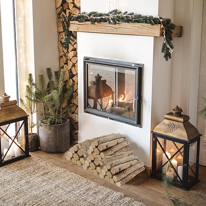 12 Pcs 16" Large White Birch Logs - Image 5