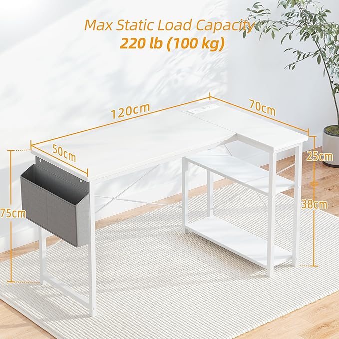 TIQLAB L Shaped Computer Desk - Image 3