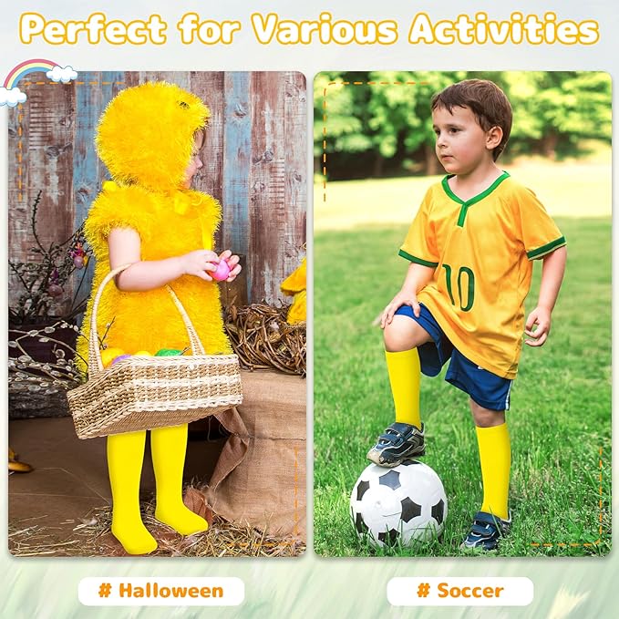 Olreco Toddler Soccer Socks Kids Baseball Socks Youth Softball Sock for Girls Boys Football Sock Boys Athletic Accessories