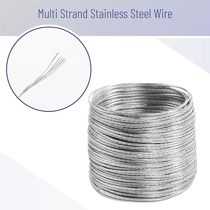 Mr. Pen- Picture Hanging Wire Kit, 100Ft Picture Wire Hanging, D Rings Picture - Image 6
