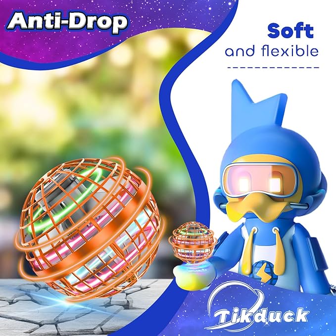 Tikduck Flying Orb Ball 2025 Toys Soaring Hover Boomerang Spinner Hand - Image 4