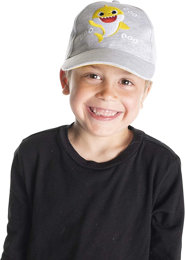 Pinkfong Boys Baseball Cap, Baby Shark Adjustable Toddler Hat for Ages 2-4