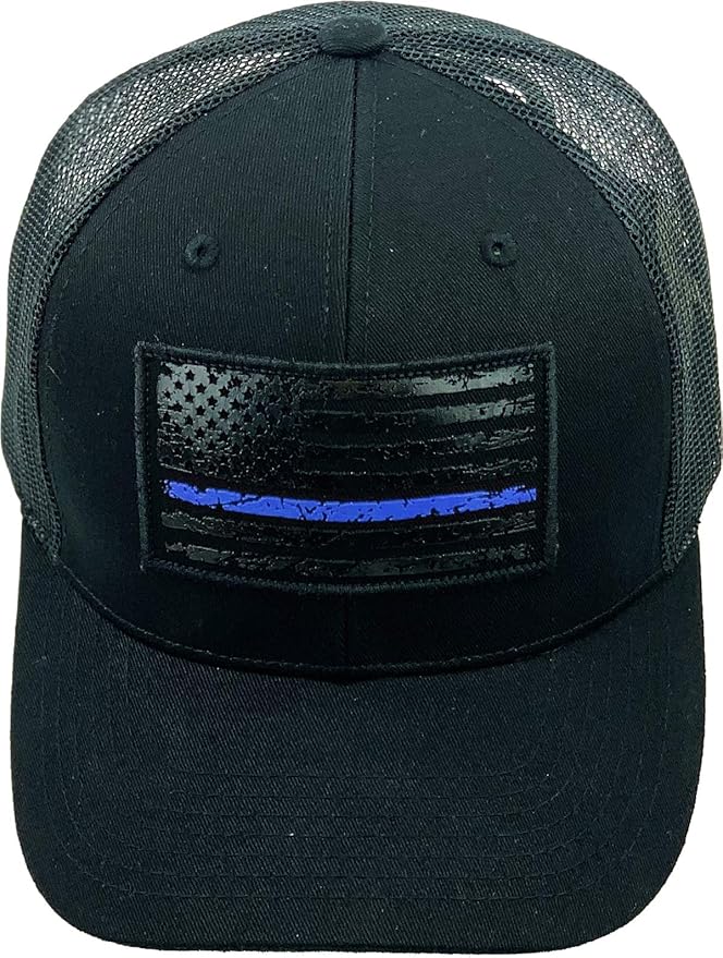 KBETHOS Flag USA America Military Thin Blue Line Thin Red Line Vintage Distressed Baseball Cap Dad Hat Unisex Adjustable…