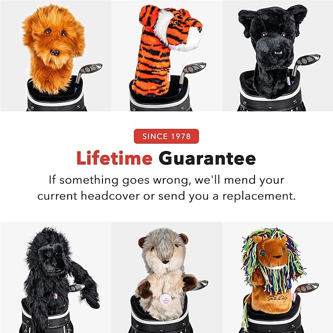 Daphne’s John Daly Lion Driver Headcover Premium Driver Headcovers Funny Golf Club Covers Stylish Protection for Your Clubs Men's Golf Gear Driver Headcover for Men and Women